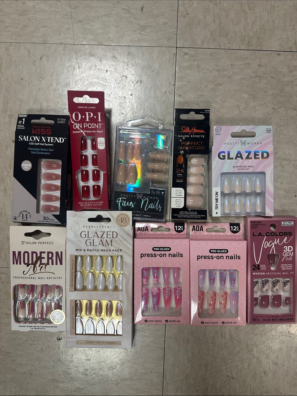 Assorted Press-On Nails - Mixed Brands -